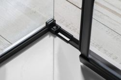 ALTIS LINE BLACK prostokątna kabina prysznicowa 1100x1000 mm, wariant L/P