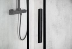 ALTIS LINE BLACK prostokątna kabina prysznicowa 1400x800 mm, wariant L/P