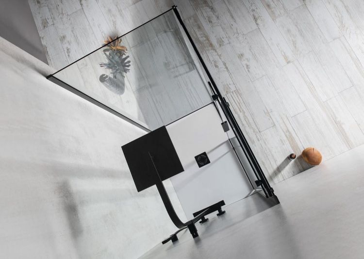 ALTIS LINE BLACK prostokątna kabina prysznicowa 1500x900 mm, wariant L/P