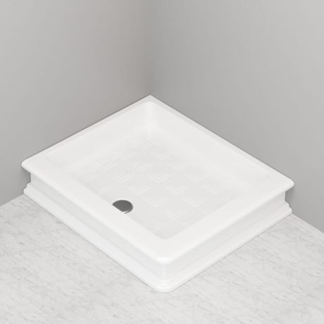 Przejdź do produktu Brodzik prysznicowy Retro prostokątny 80x96 cm Kerasan 133601 biały połysk prawy