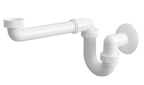 Przejdź do produktu Syfon umywalkowy do mebli, niski, 5/4", DN40, biały