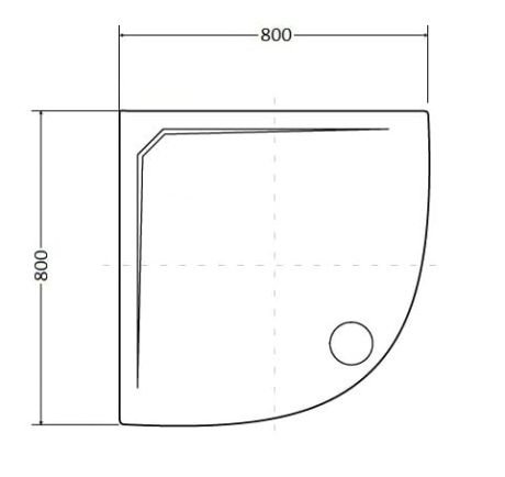 Przejdź do produktu Brodzik prysznicowy Retro półokrągły 80x80 cm Kerasan 134201 biały połysk