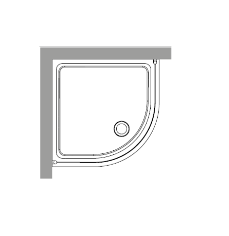 Przejdź do produktu Kabina prysznicowa Retro 80x80 cm półokrągła z profilami bronzo Kerasan 9158T3