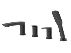 Bateria wannowa 4-otworowa Vedo Desso Nero VBD4040CZ czarny mat