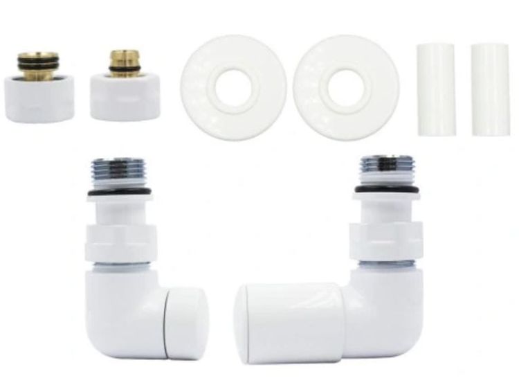 Zawory grzejnikowe kolor biały kompletny zestaw VBR.JPG