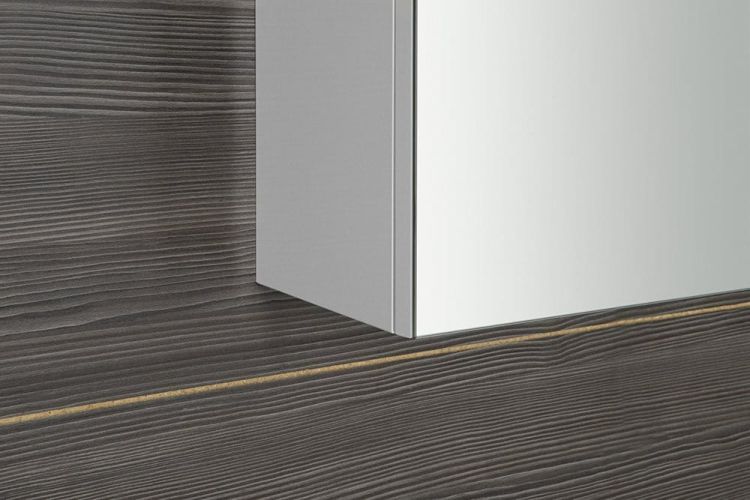 RIWA LED szafka z lustrem, oświetlenie LED, 81x60x17cm, biały połysk