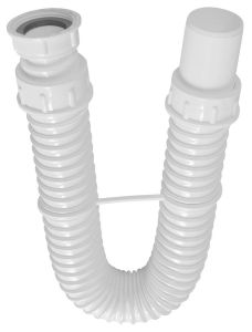 FLEXY syfon umywalkowy 1'1/4, odpływ 40 mm, biały