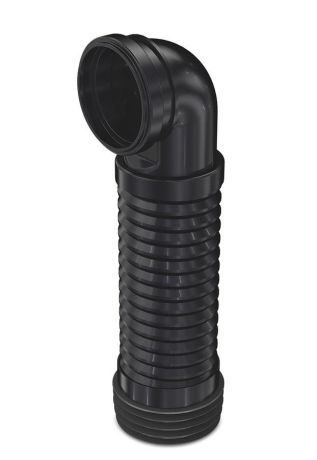 Przejdź do produktu Złącze elastyczne do wiszącego WC z kolanem 90°, 205-370mm