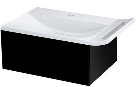 Przejdź do produktu ZEUS szafka umywalkowa z syfonem 60x26x45 cm, czarny mat