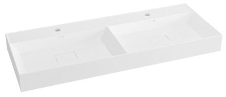 Przejdź do produktu GODIVA umywalka kompozytowa podwójna 119x44cm, biały