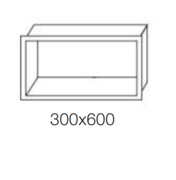 Przejdź do produktu Półka łazienkowa wnękowa do zabudowy 60x30x7 cm ze stali nierdzewnej Balneo Wall-Box One