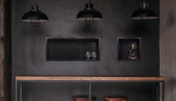 Półka łazienkowa wnękowa do zabudowy 60x30x10 cm ze stali nierdzewnej Balneo Wall-Box One czarny