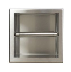 Półka podajnik do papieru toaletowego do zabudowy 17x17x9 cm Balneo Wall-Box Paper 1 stal nierdzewna