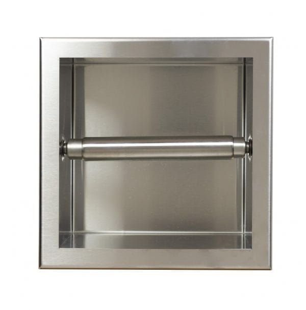 Półka podajnik do papieru toaletowego do zabudowy 17x17x9 cm Balneo Wall-Box Paper 1 stal nierdzewna