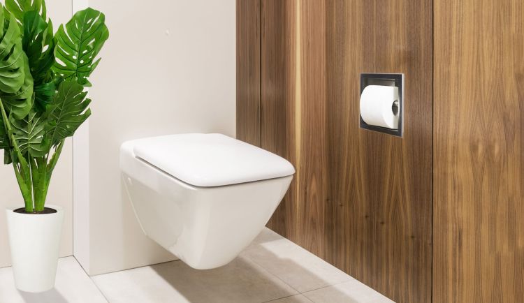 Półka podajnik do papieru toaletowego do zabudowy 17x17x9 cm Balneo Wall-Box Paper 1 stal nierdzewna