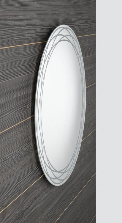 RINGO lustro z podświetleniem LED i wzorem, okrągłe, średnica 80cm