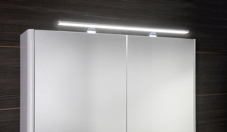 LUCIE szafka z lustrem z oświetleniem LED, 106x70x17cm, biała