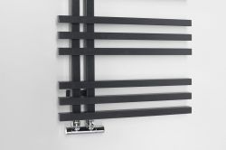 SOPHINA grzejnik łazienkowy 600x1647mm, czarny mat