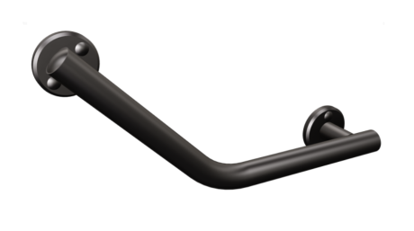 Przejdź do produktu Uchwyt nad wannę lub do prysznica kątowy dla osób niepełnosprawnych  ANDEX 044/NG czarny mat