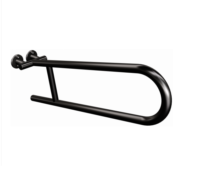 Uchwyt półokrągły stały dla osób niepełnosprawnych 60 cm czarny mat ANDEX 801NG