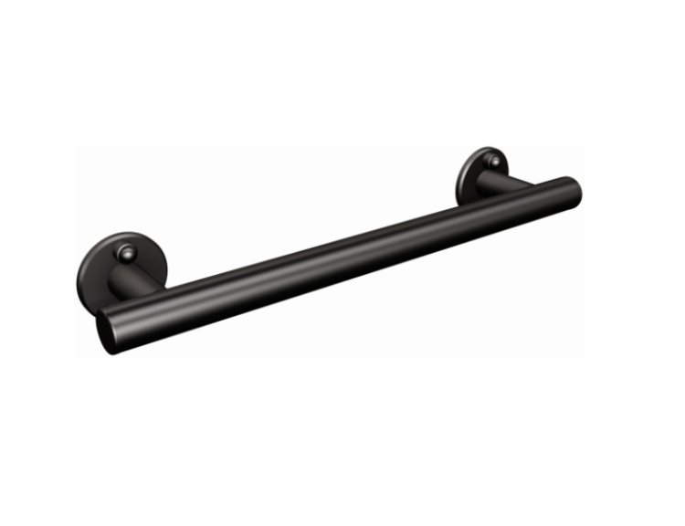 Uchwyt prysznicowy prosty dla osób niepełnosprawnych 37 cm ANDEX 804/370/NG czarny mat