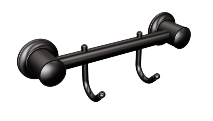 Wieszak 2-hakowy czarny mat ANDEX 008/NG