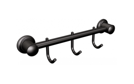 Przejdź do produktu Wieszak 3-hakowy 30 cm czarny mat ANDEX 007/NG