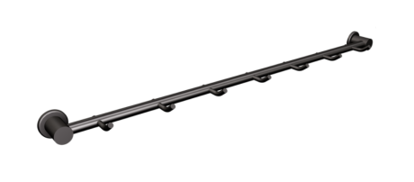 Przejdź do produktu Wieszak 7-hakowy na ręczniki 56 cm czarny mat ANDEX 515/NG