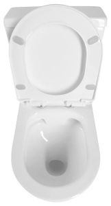 JALTA RIMLESS kompakt WC ze spłuczką z deską WC, uniwersalny