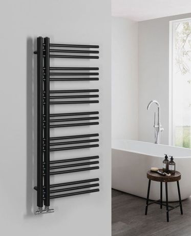 Przejdź do produktu DORLION grzejnik łazienkowy 500x1200mm, czarny mat