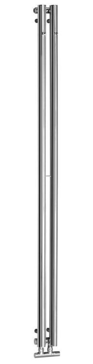PILON grzejnik łazienkowy 122x1800 mm, 2 wieszaki, chrom