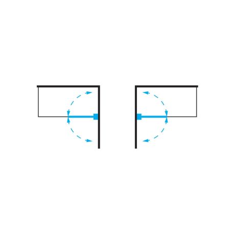 Przejdź do produktu KINGSTON parawan nawannowy jednoskrzydłowy, 70 cm