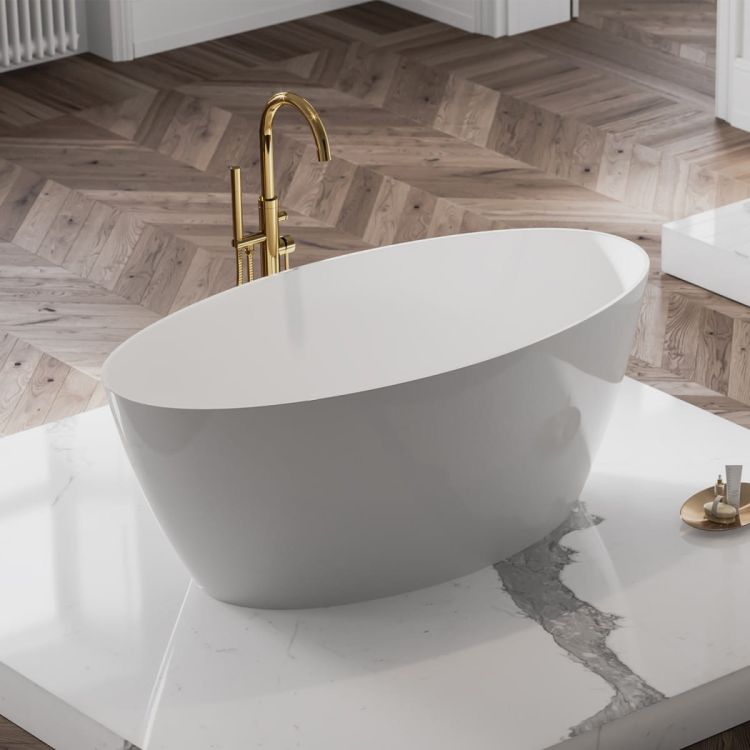 SIENA wanna wolnostojąca Marble+, 161 x 81 cm