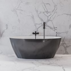 SIENA wanna wolnostojąca Marble+, 161 x 81 cm