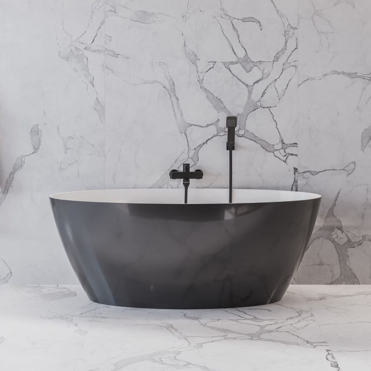 SIENA wanna wolnostojąca Marble+, 161 x 81 cm