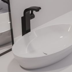 SIENA umywalka nablatowa Marble+, 60 x 35 cm