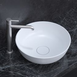SILK umywalka nablatowa Marble+, ø40 cm