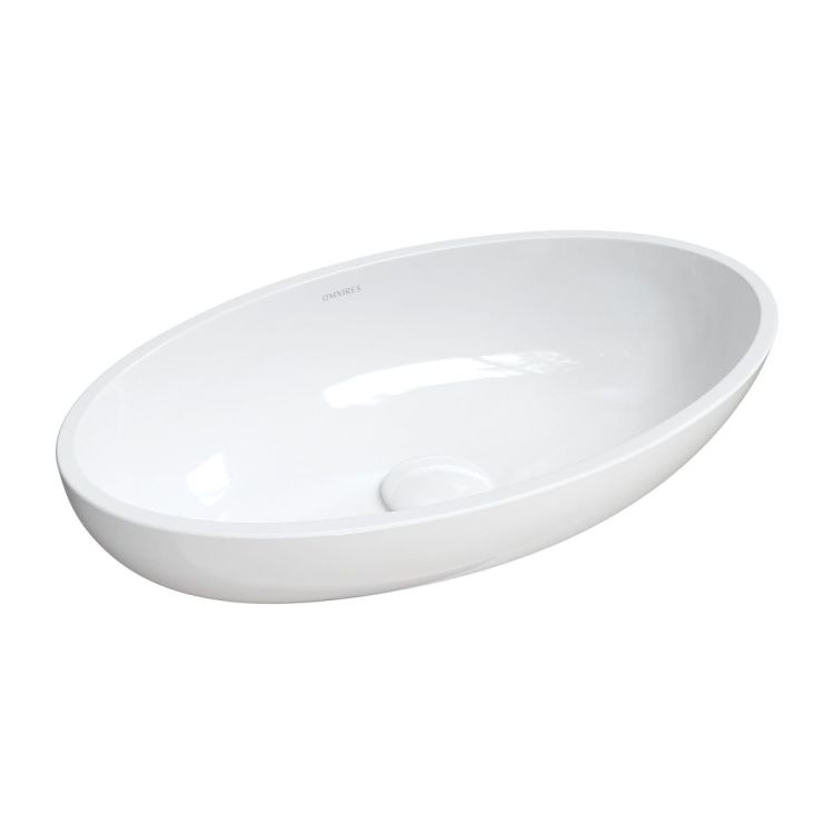 CRETE umywalka nablatowa Marble+, 51 x 30 cm