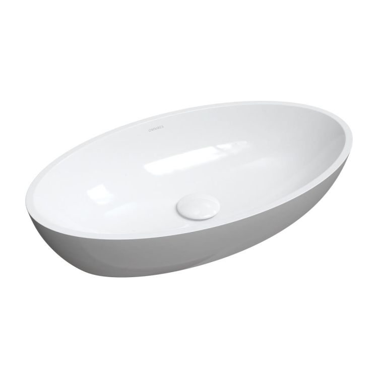 SIENA umywalka nablatowa Marble+, 60 x 35 cm