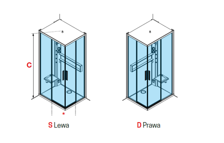 Przejdź do produktu Kabina multifunkcyjna z dachem i hydromasażem 100x215x100 cm Novellini Glax 2 2.0 A G22A100M1-1UU Total White