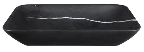 Przejdź do produktu BLOK umywalka kamienna nablatowa, 60x35cm, czarny Marquin mat
