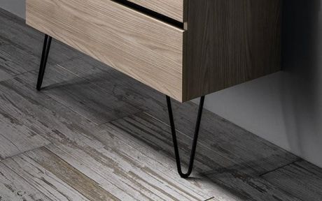 Przejdź do produktu ODETTA nogi 265mm, stal malowana, czarny mat, 2 szt