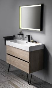 ODETTA nogi 120x265x120mm, stal malowana, czarny mat, 2 szt