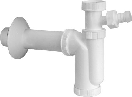 Przejdź do produktu Syfon zlewozmywakowy z przyłącze do pralki, 6/4", DN50, biały