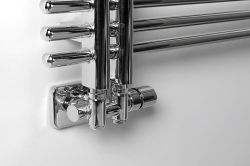 TWIN COMBI zestaw przyłączeniowy termostatyczny środkowy, rozstaw 50 mm, prawy, chrom