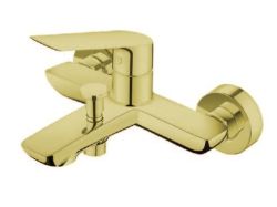 Bateria wannowa ścienna w złotym kolorze Vedo Desso Oro VBD4006/ZL