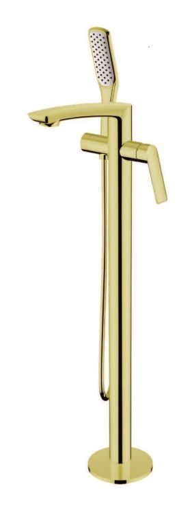 Bateria wannowa podłogowa wolnostojąca 84,5 cm w złotym kolorze Vedo Desso Oro VBD4008/ZL