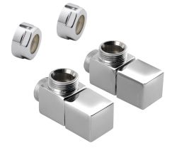 CUBE zestaw przyłączeniowy, chrom