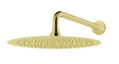 Przejdź do produktu Deszczownica okrągła 25 cm w złotym kolorze z ramieniem Vedo VSN0250/ZL+VSN0204AS/ZL