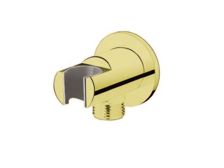 Przejdź do produktu Przyłącze kątowe 1/2" z uchwytem do słuchawki prysznicowej Vedo VSN0026/ZL złoty